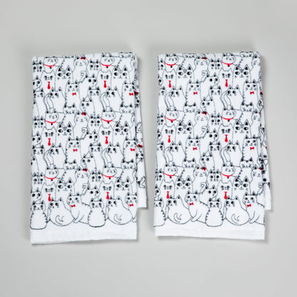 Posh Pets Bathroom Hand Towel - Set of 2