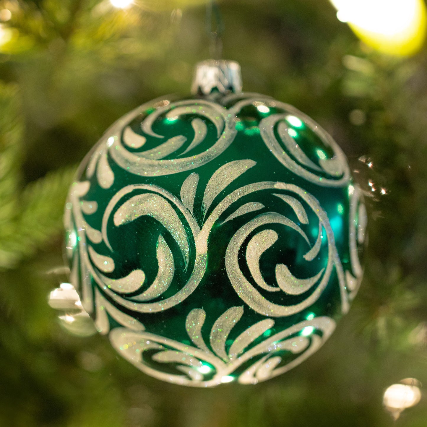 Ukrainian Handmade Christmas Glass Ornament