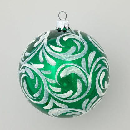 Ukrainian Handmade Christmas Glass Ornament