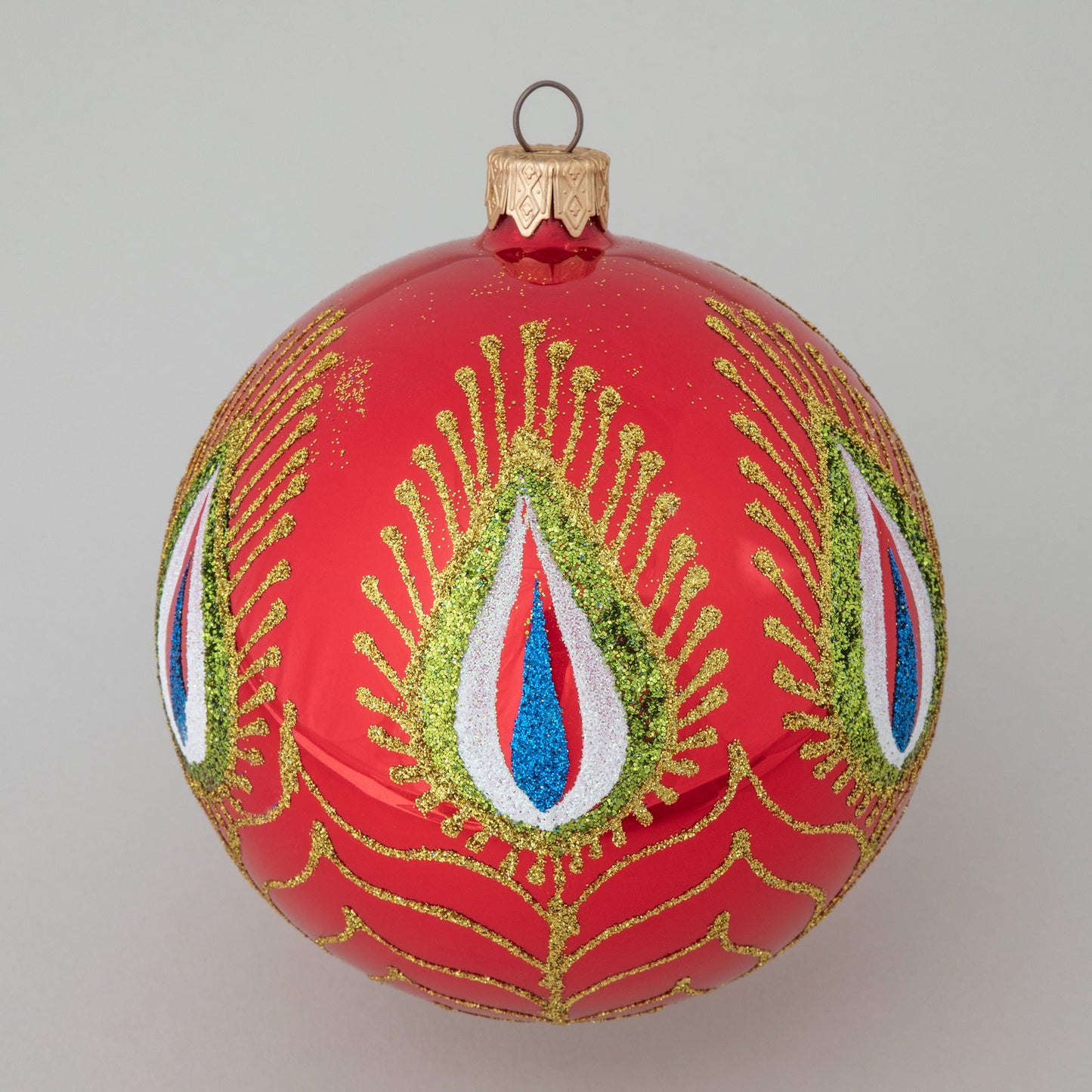 Ukrainian Handmade Christmas Glass Ornament