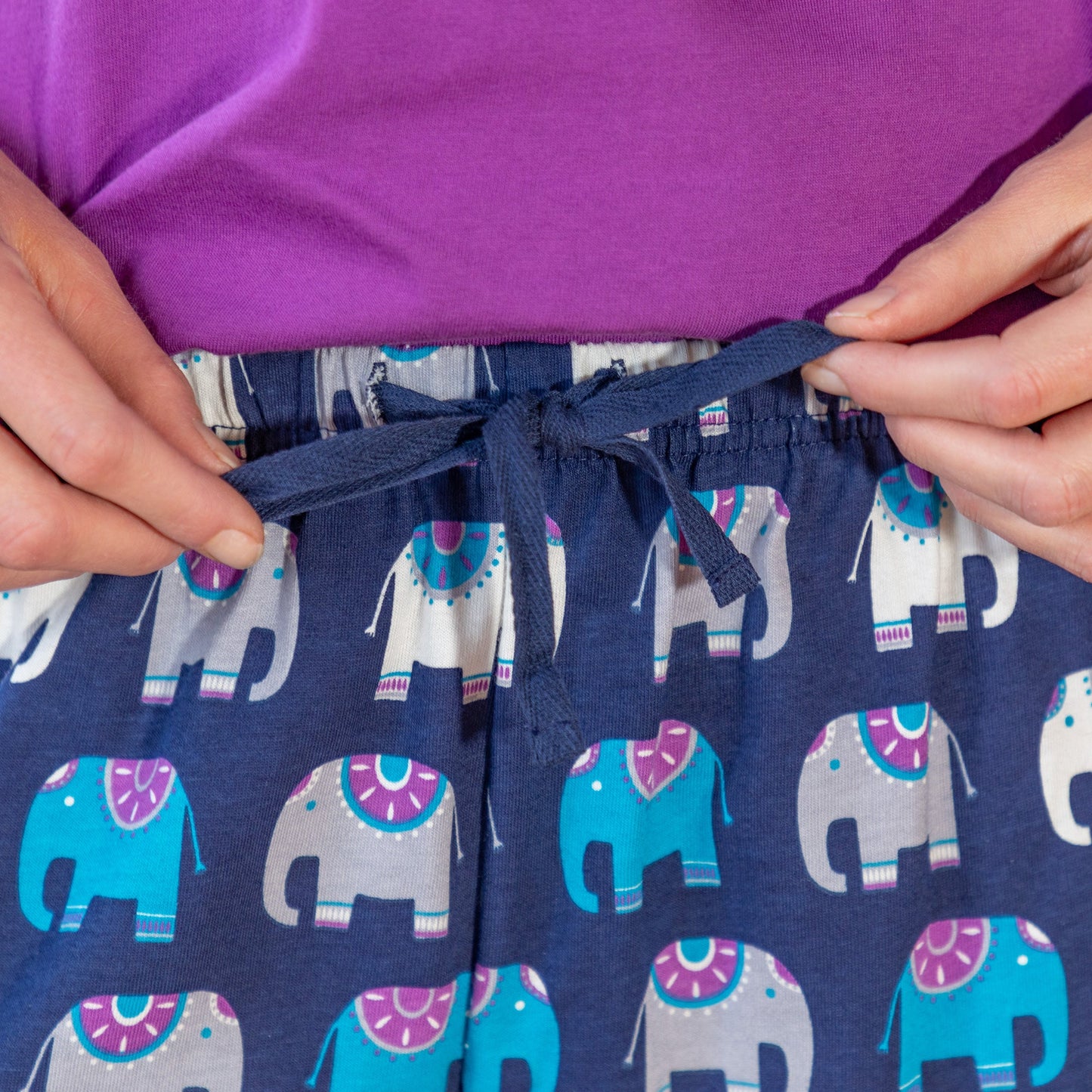 Elephant Fun Pajama Shorts Set