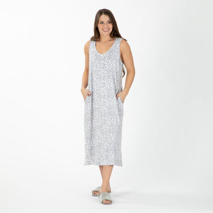 Lightweight Cheetah Print Sleeveless Nightgown