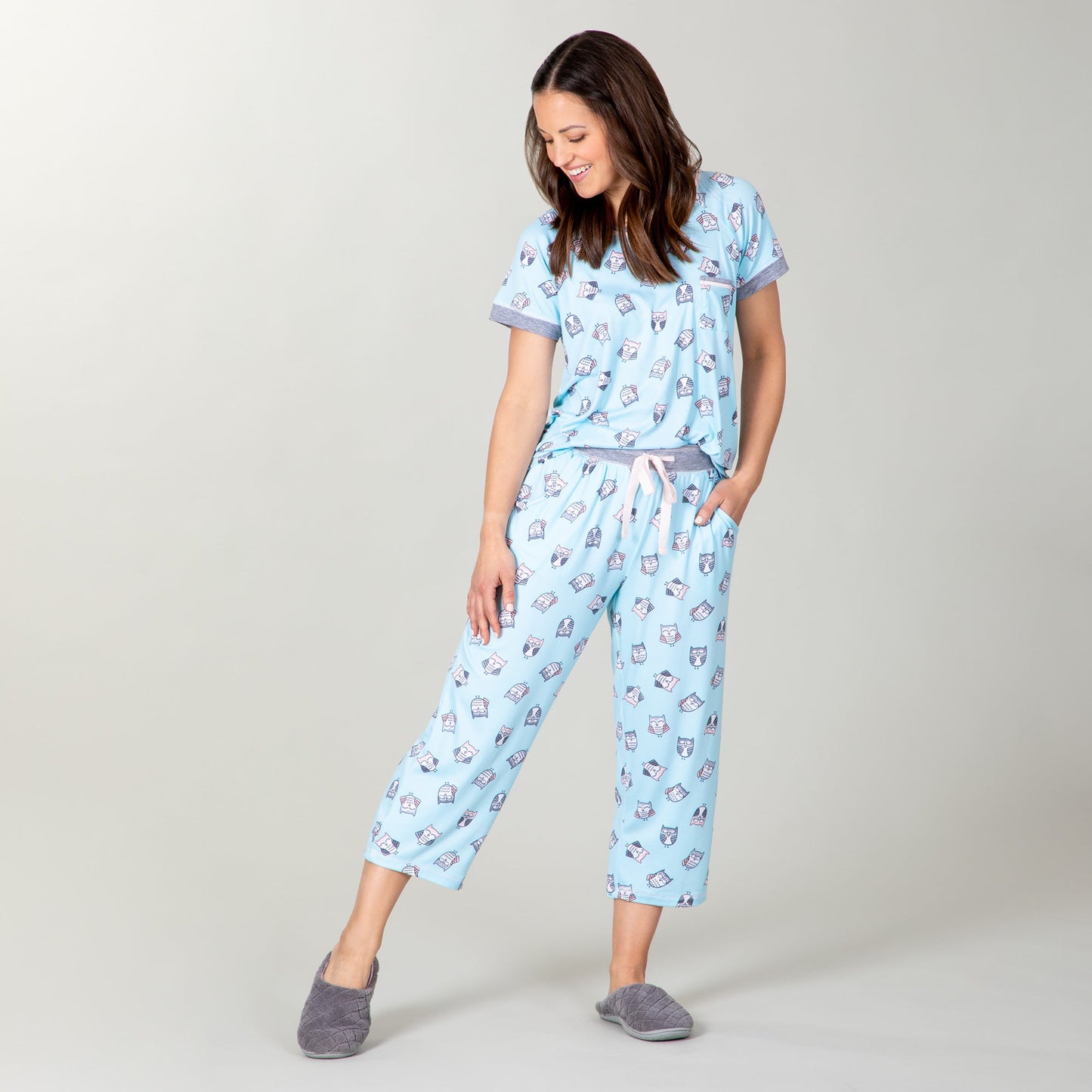 Sleepy Owl Capri Pajama Set