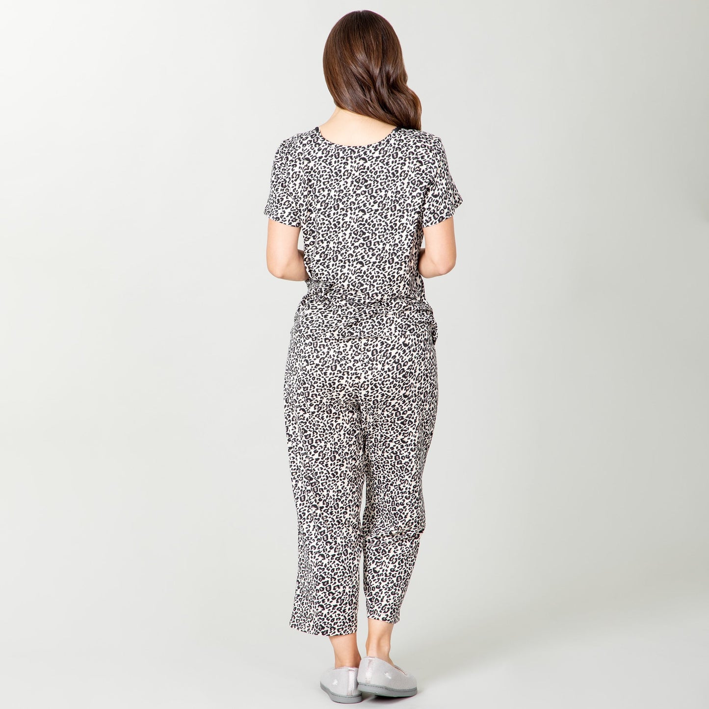 Cheetah Print Capri Pajama Set