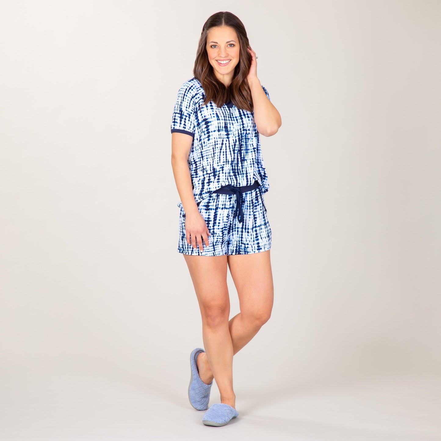 Tie-Dye Pajama Shorts Set