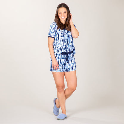 Tie-Dye Pajama Shorts Set