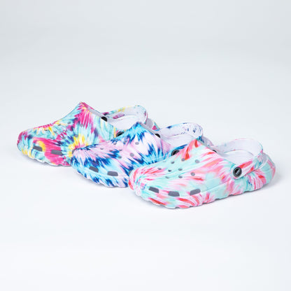 Tie-Dye Air Balance Clogs