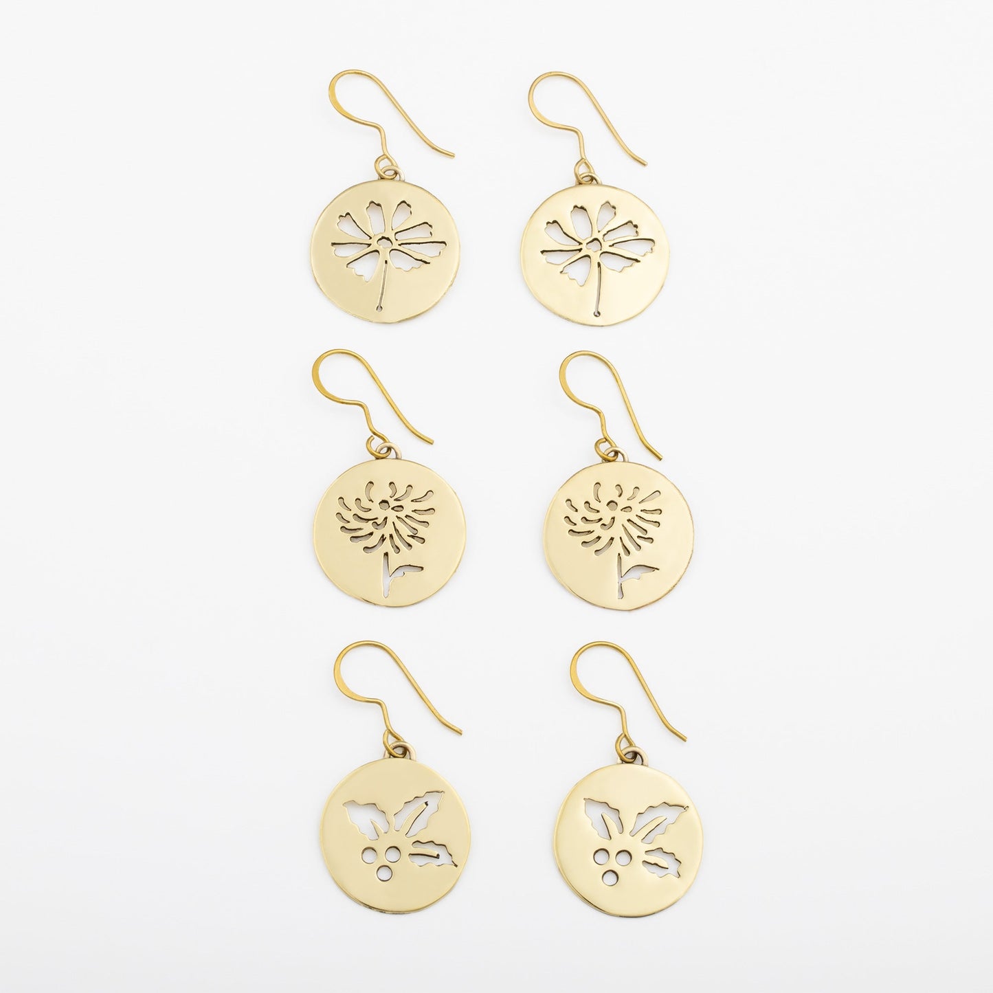 Birth Month Flower Earrings