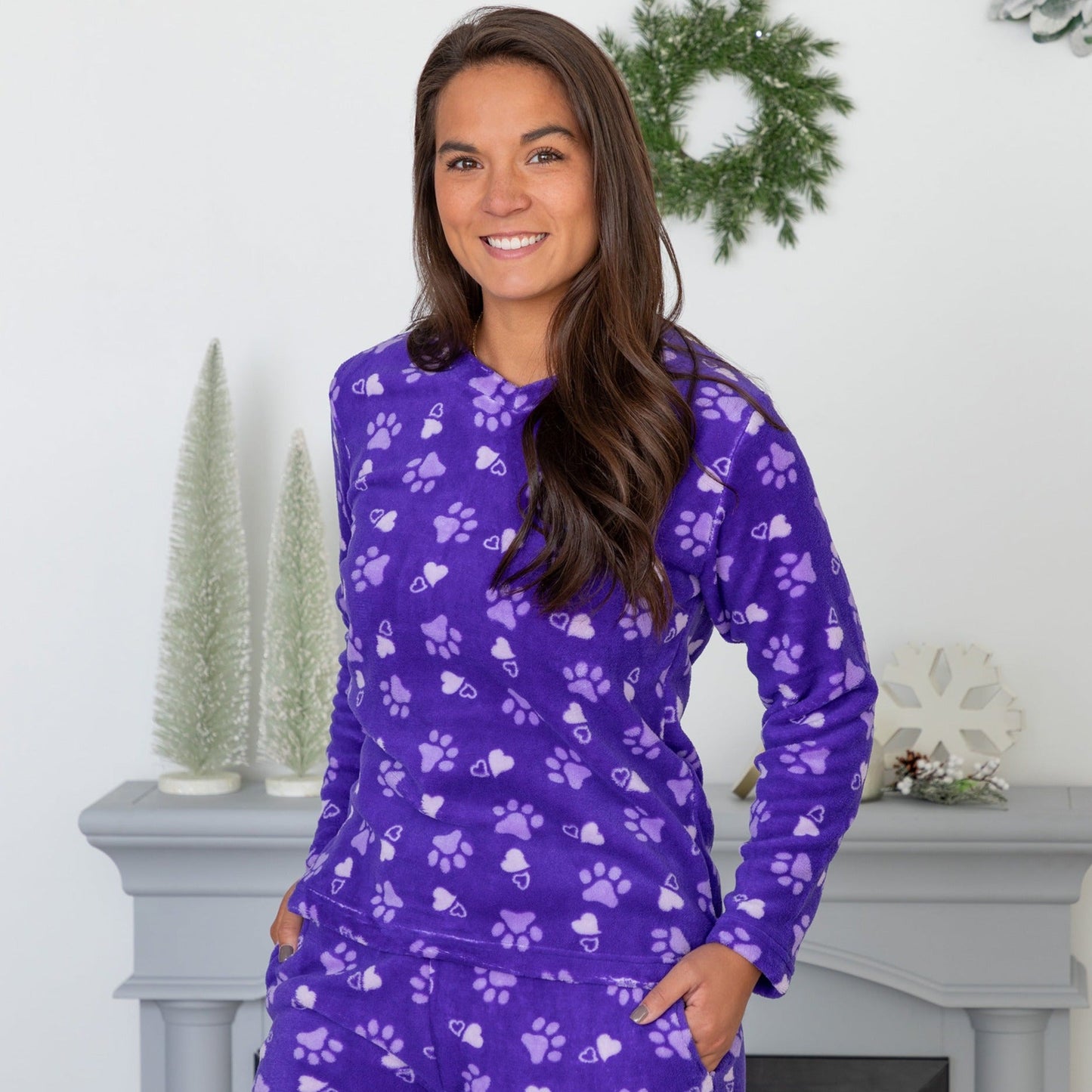 Super Cozy™ Paw Print Pajama Set