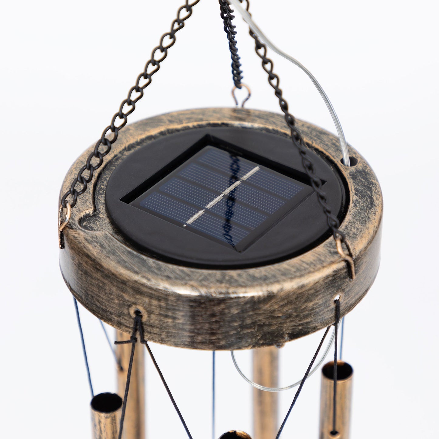 Pet Crescent Moon Solar Wind Chime