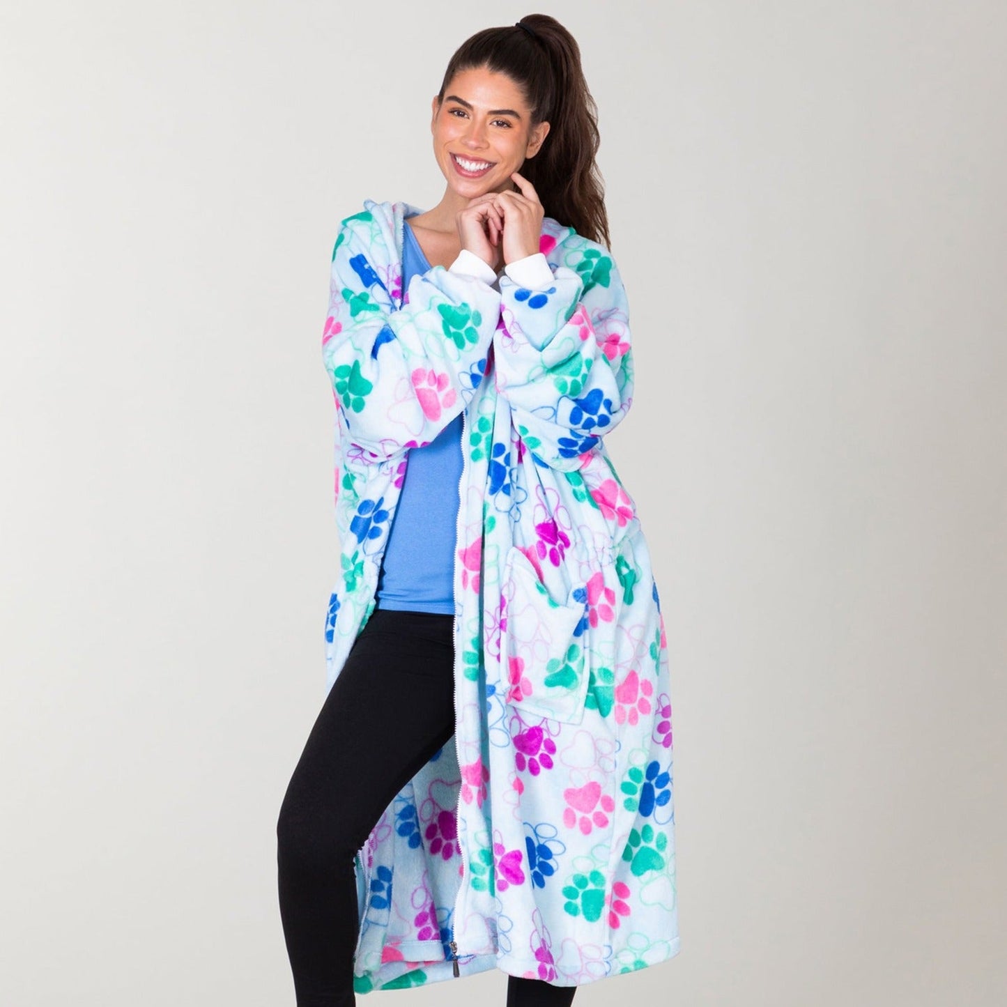 Super Cozy&trade; Premium Full Zip Oversized Blanket Hoodie