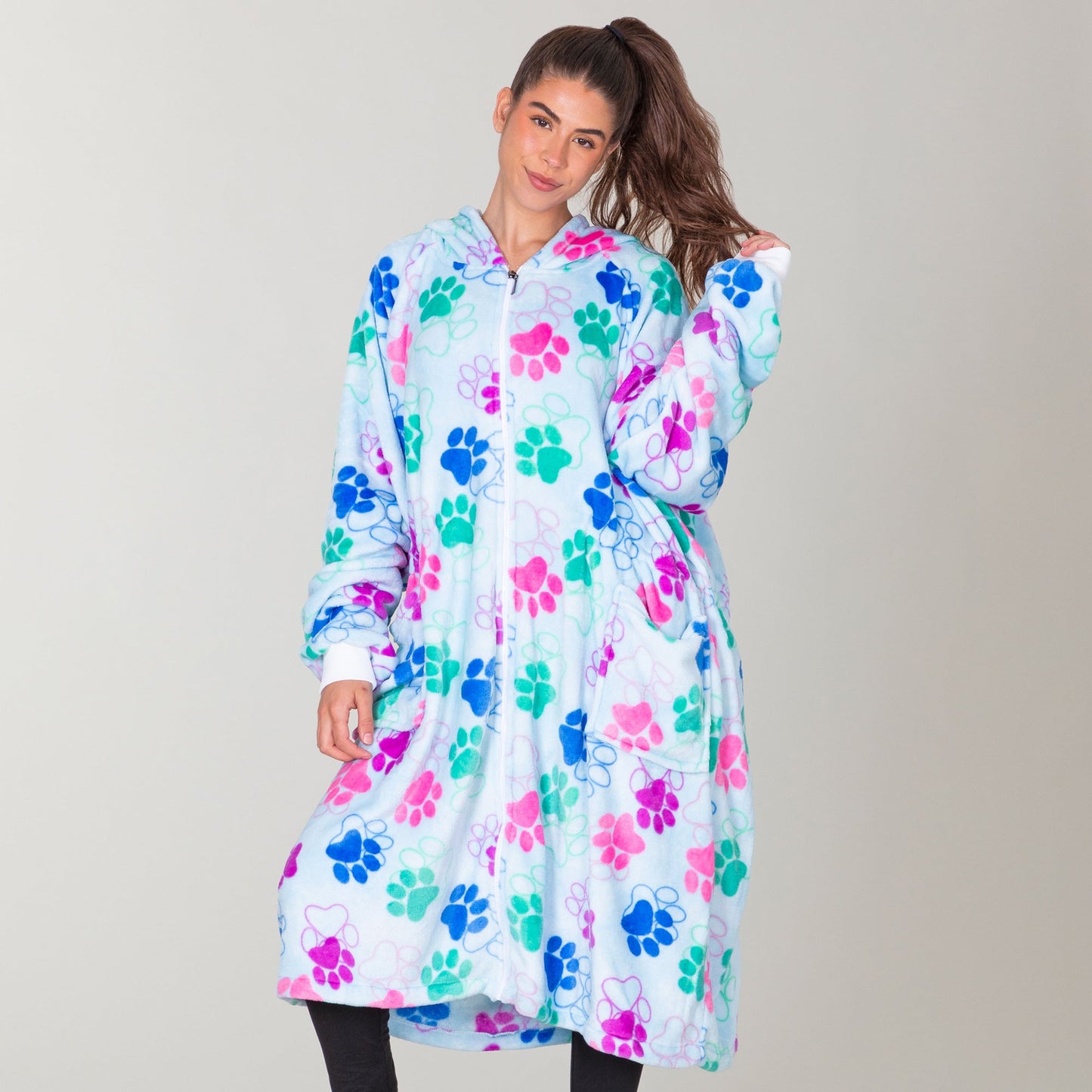 Super Cozy&trade; Premium Full Zip Oversized Blanket Hoodie