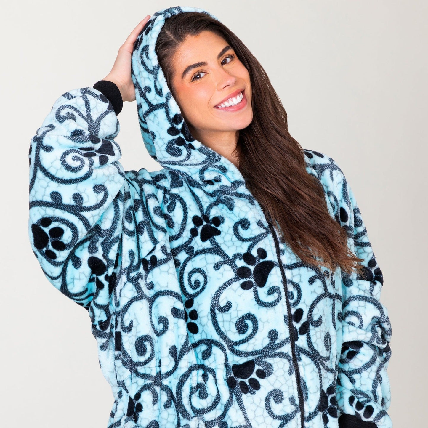 Super Cozy&trade; Premium Full Zip Oversized Blanket Hoodie