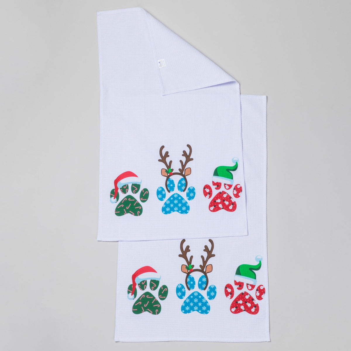 Christmas Paws Kitchen Towel - Set of 2