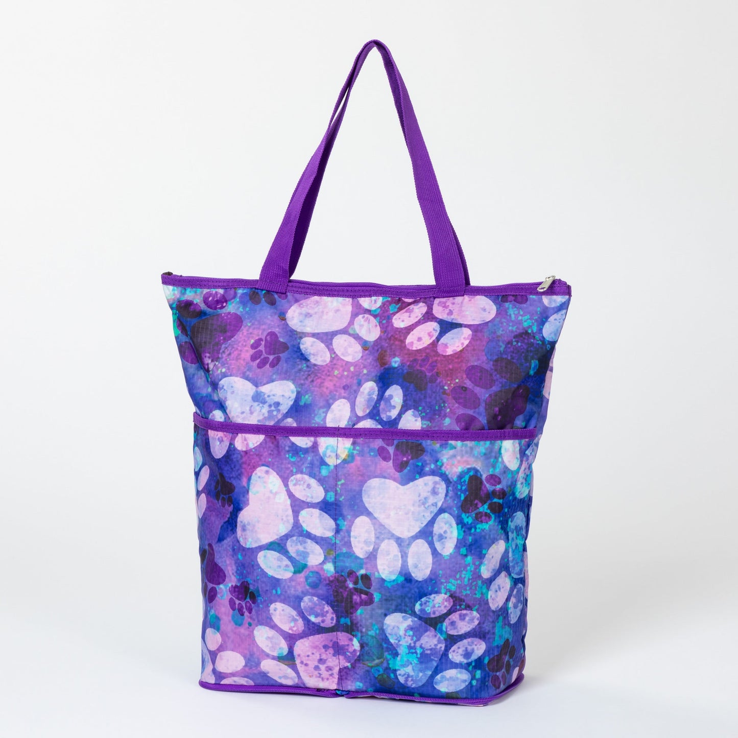 Extra Large Foldable Paw Print Tote Bag