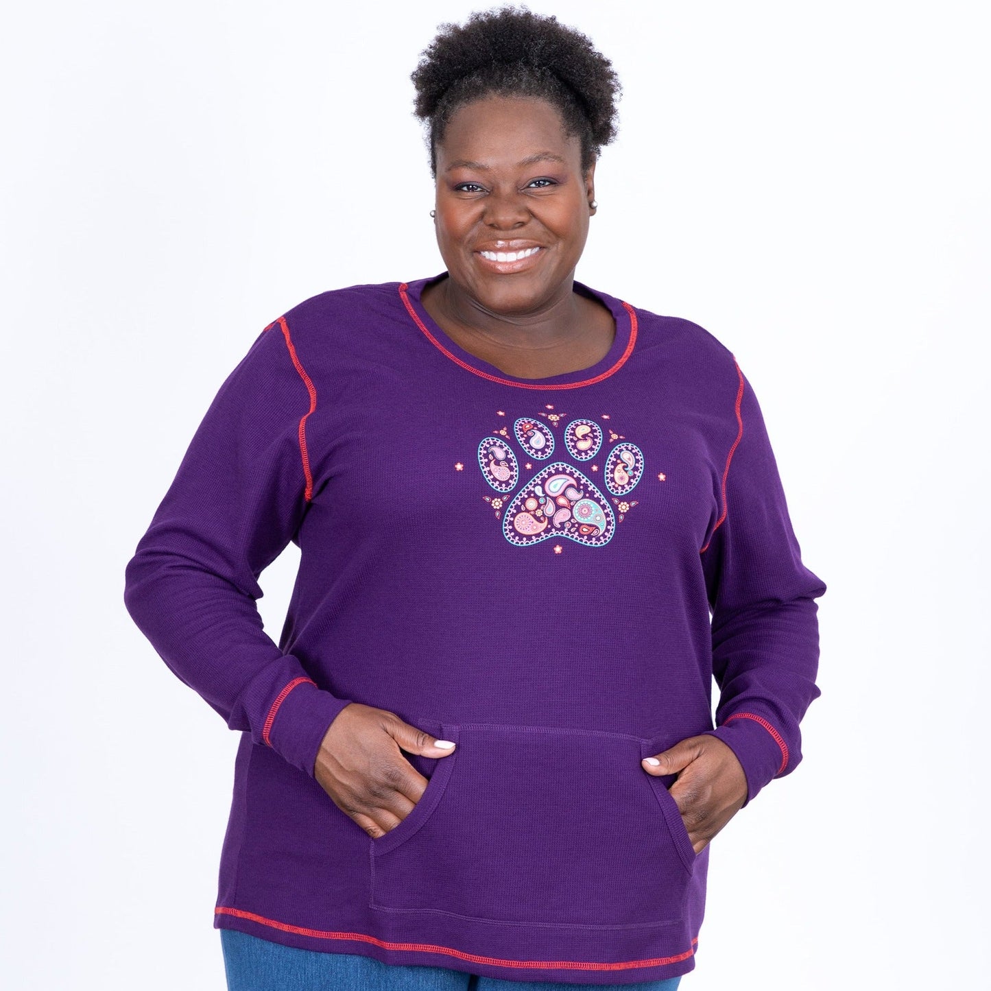 Paisley Paw Thermal Long Sleeve Top