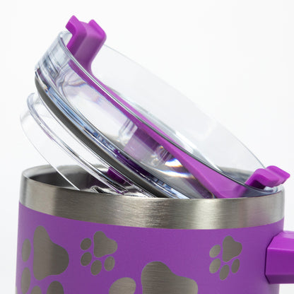 Paw Print Vacuum Sealed Stainless Steel Tumbler - 40 oz