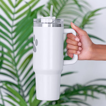 Paw Print Vacuum Sealed Stainless Steel Tumbler - 40 oz