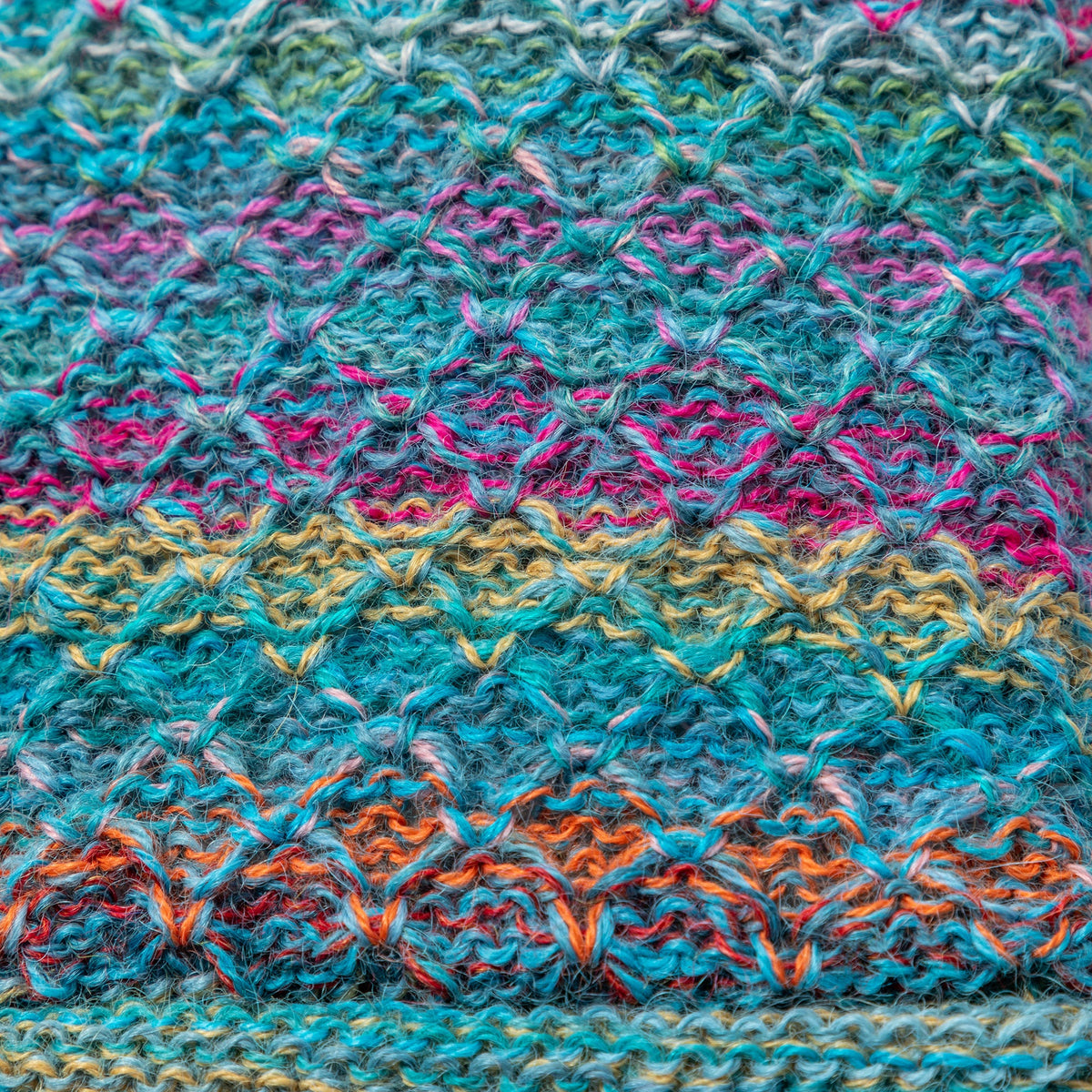 Colorful Alpaca Fingerless Mittens TEST.