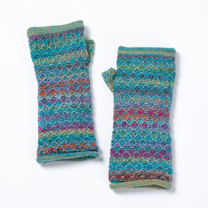 Colorful Alpaca Fingerless Mittens TEST.