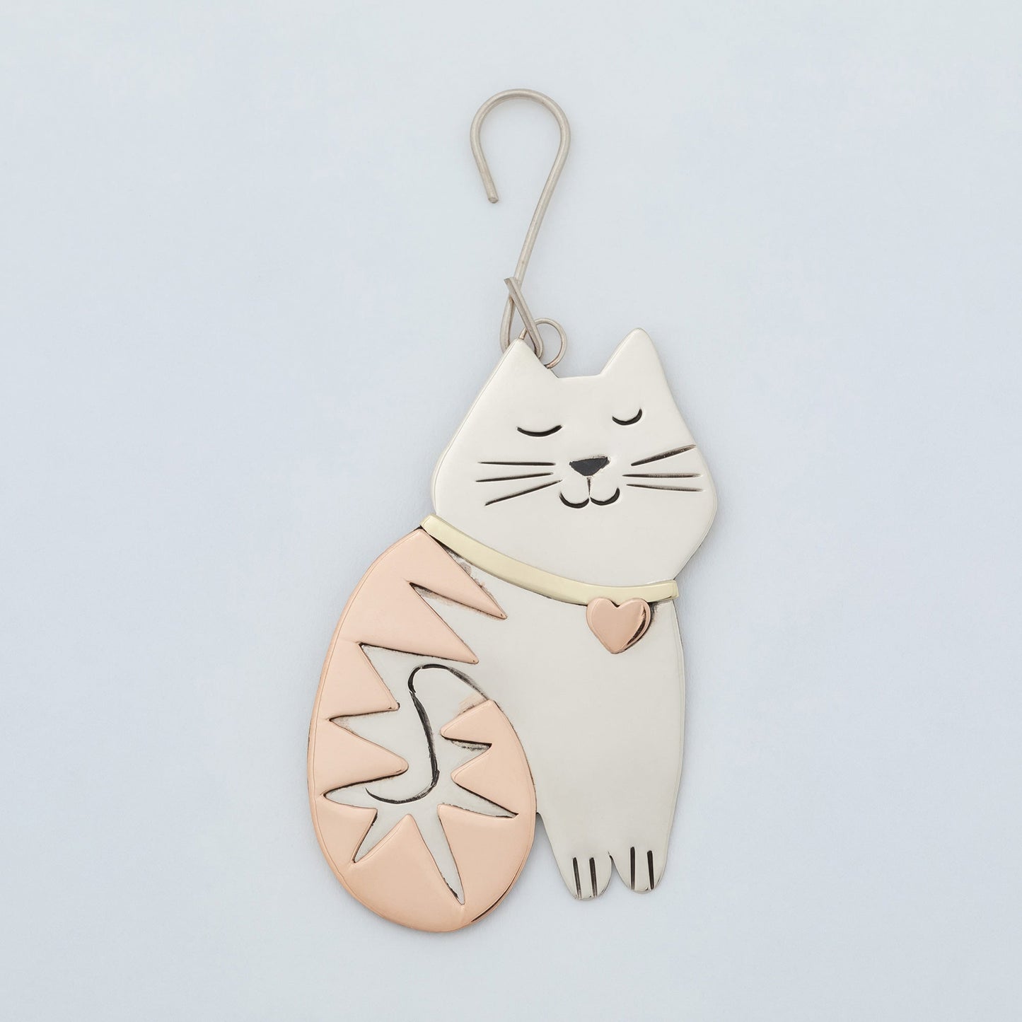 Whiskers & Stripes Cat Ornament