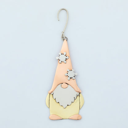 Cute Gnome Mixed Metal Ornament