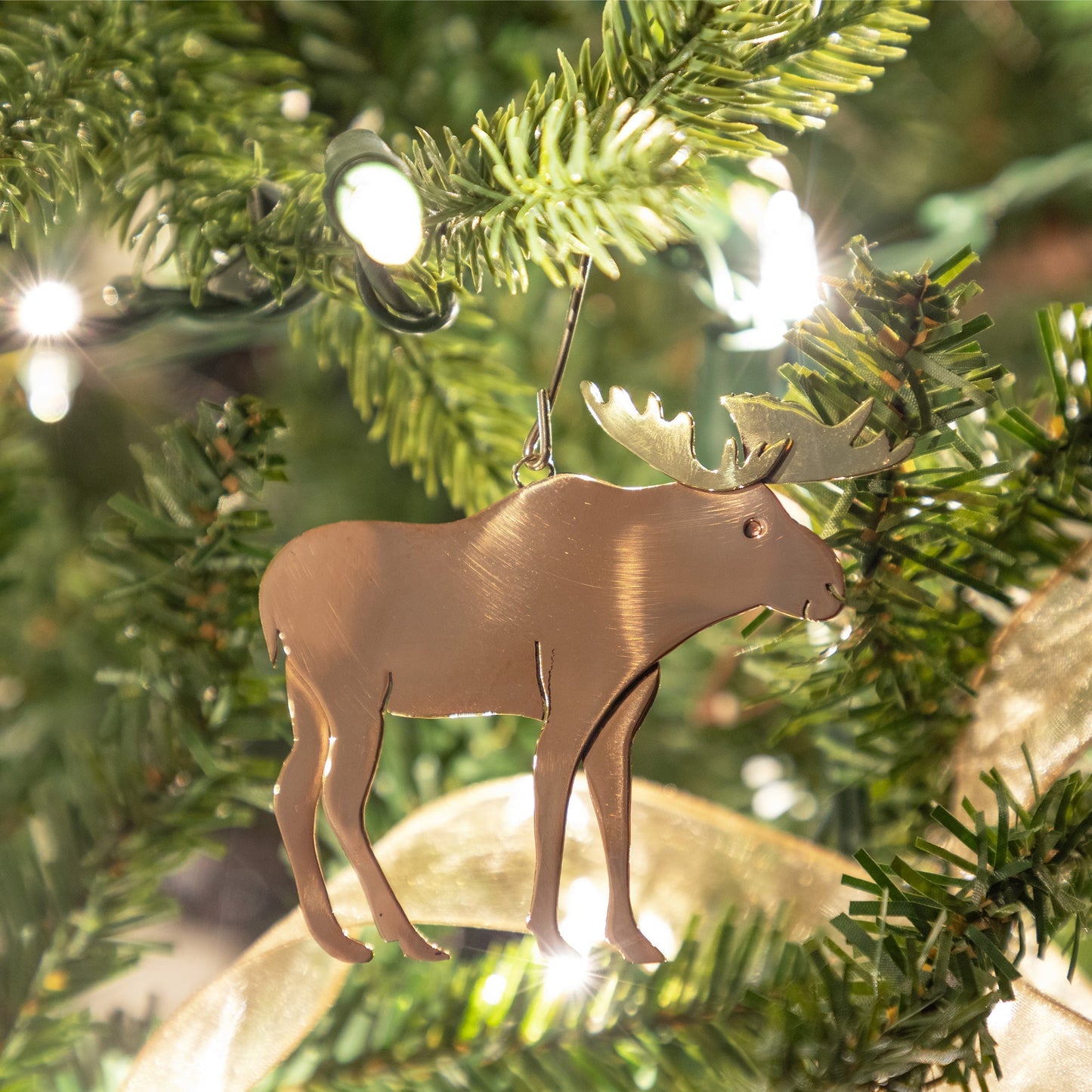 Moose Mixed Metal Ornament