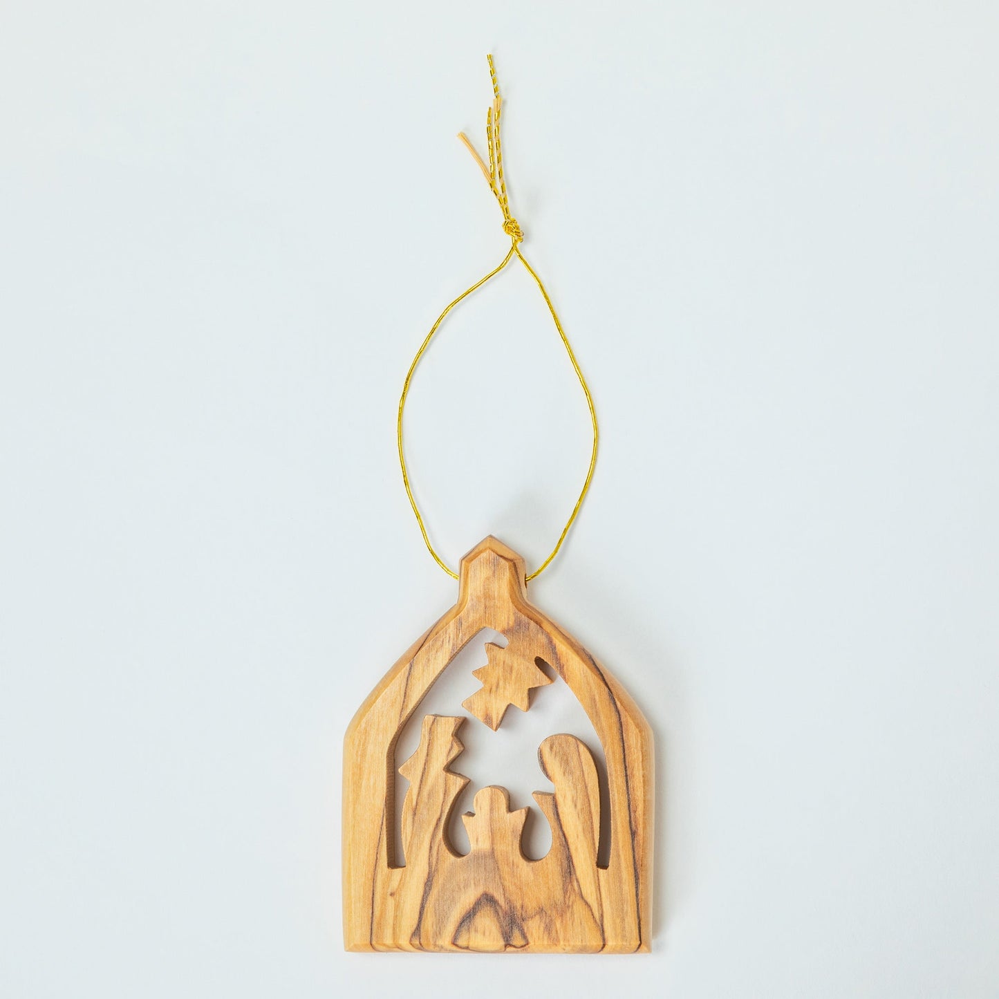 Hand Carved Olive Wood Ornament