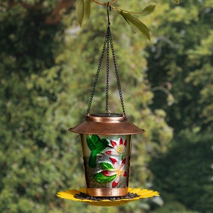Hummingbird Solar Hanging Bird Feeder