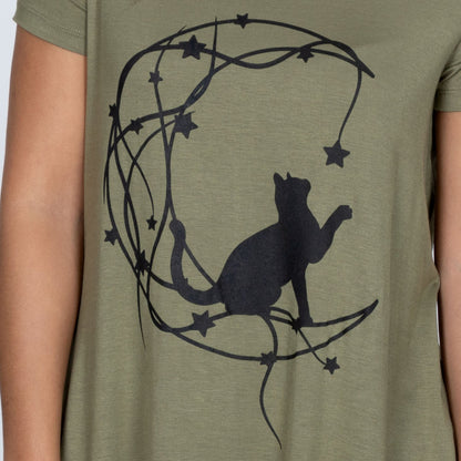 Moon Star Cat Tee