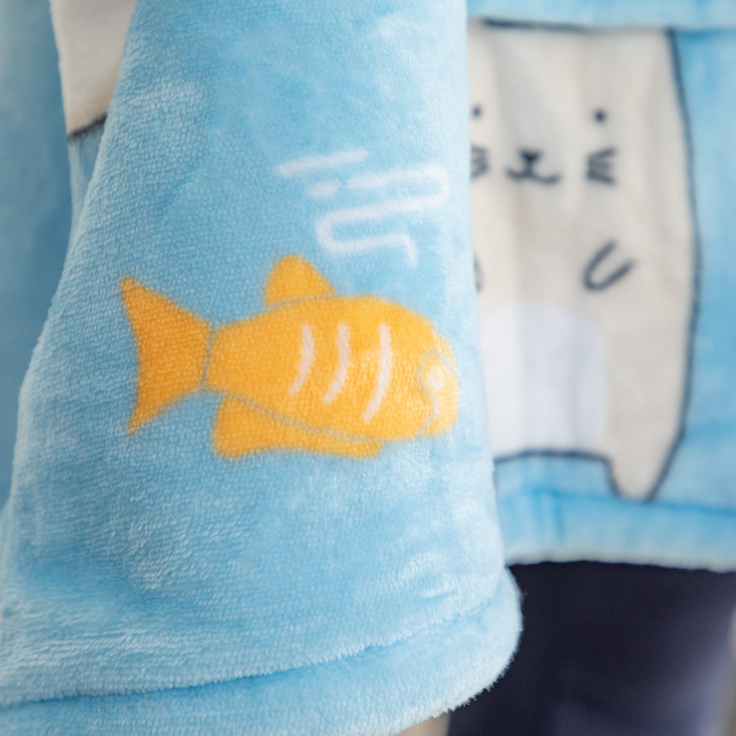 Wearable Pet Pocket Hoodie Blanket