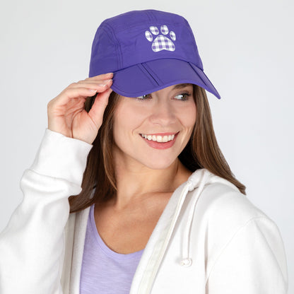 Paw Print Foldable Lightweight Baseball Cap