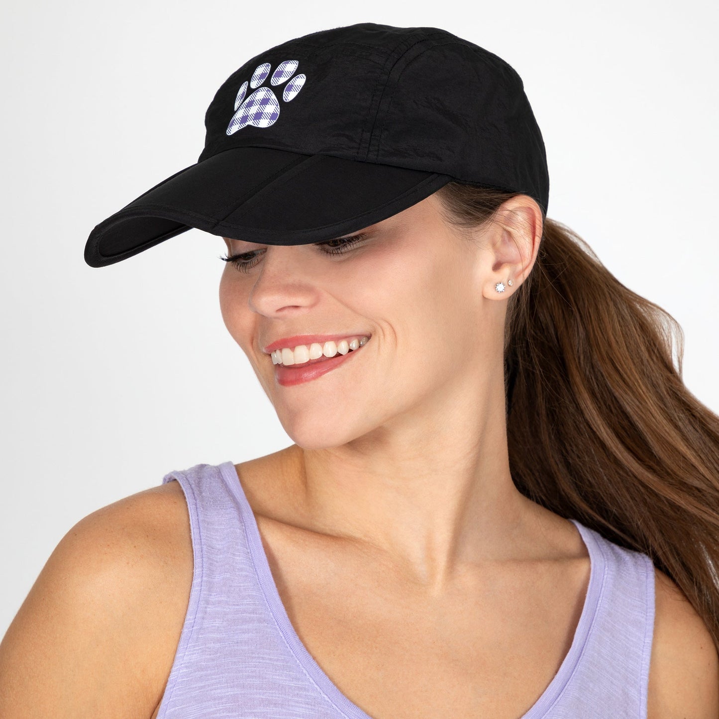 Paw Print Foldable Lightweight Baseball Cap