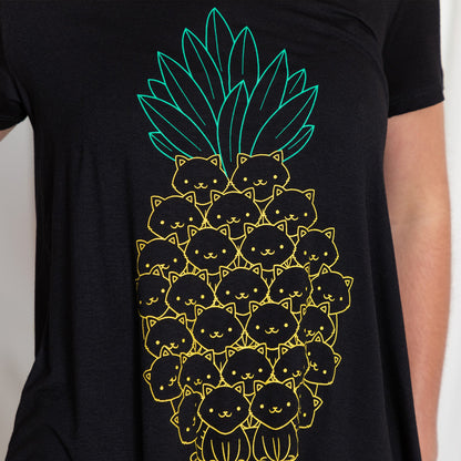 Cat Pineapple Tee - ACU TEST