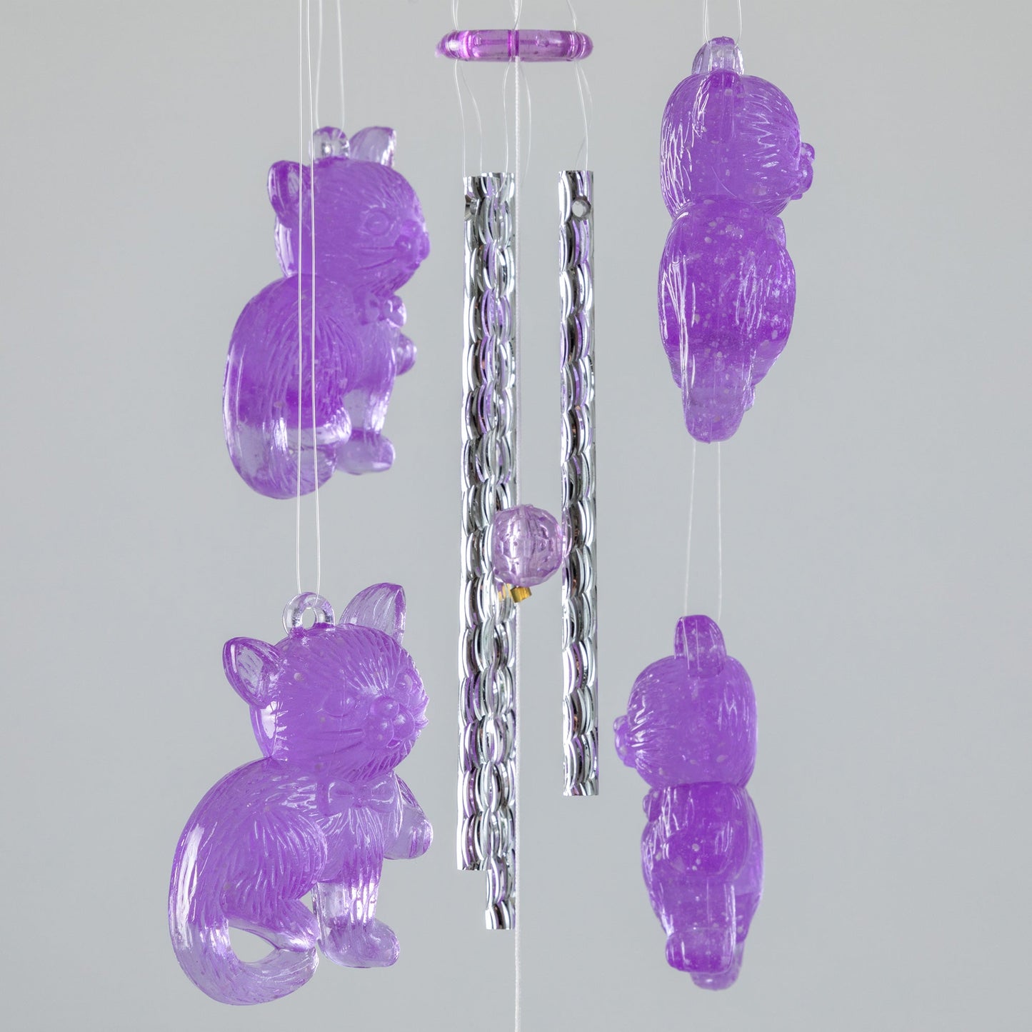 Glow in the Dark 3D Cat Wind Chime