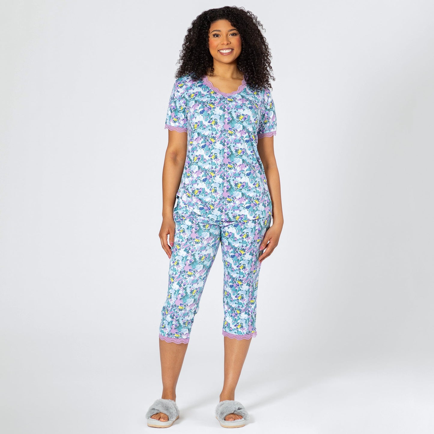 Marble Paw Garden Soft Touch Pajama Set