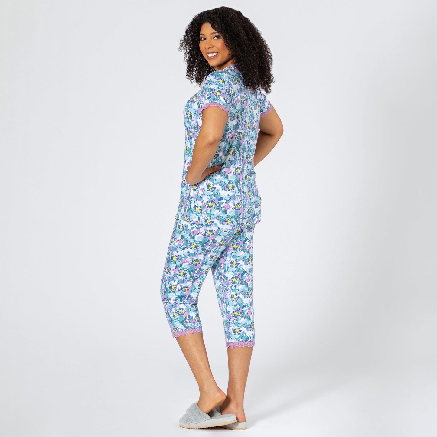 Marble Paw Garden Soft Touch Pajama Set