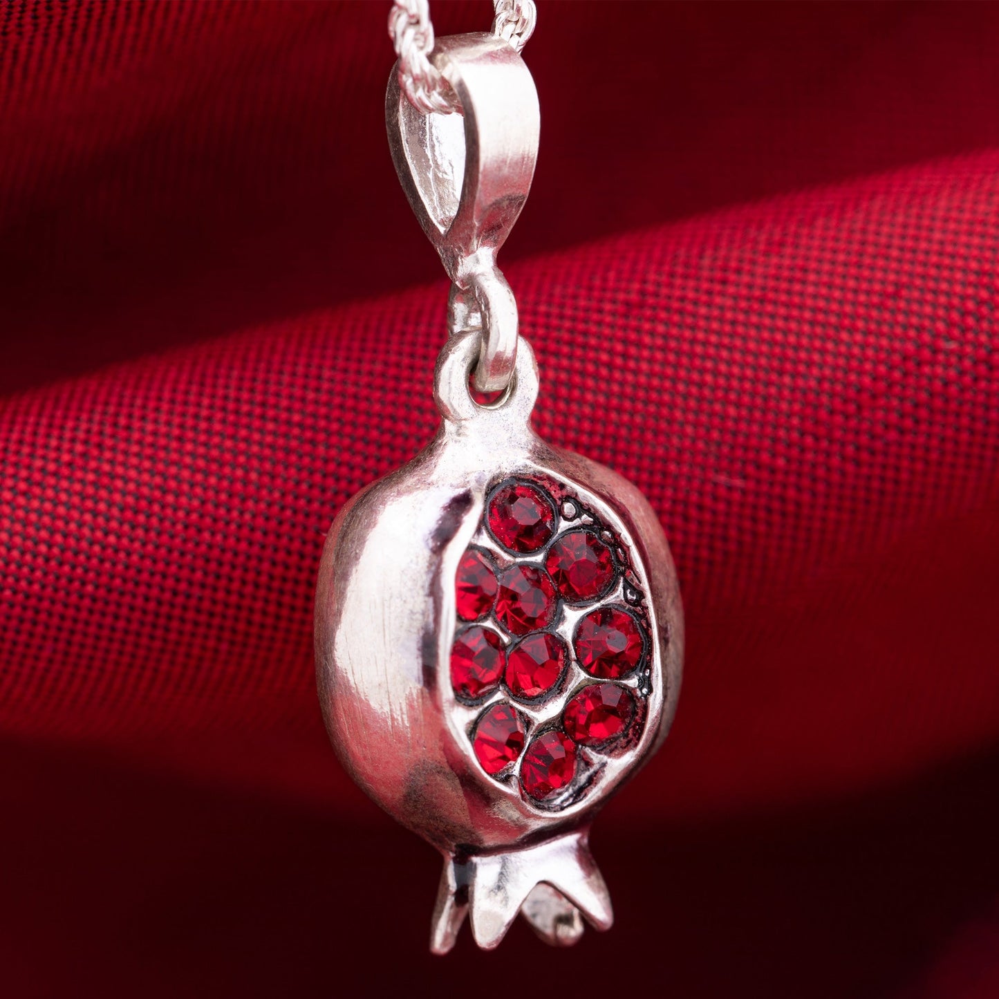 Sterling Pomegranate Armenian Necklace