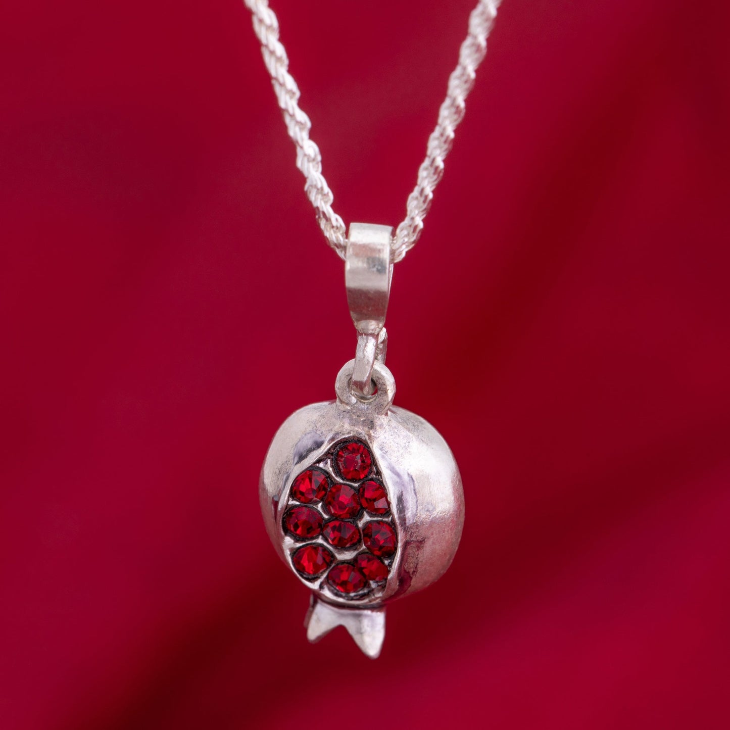 Sterling Pomegranate Armenian Necklace