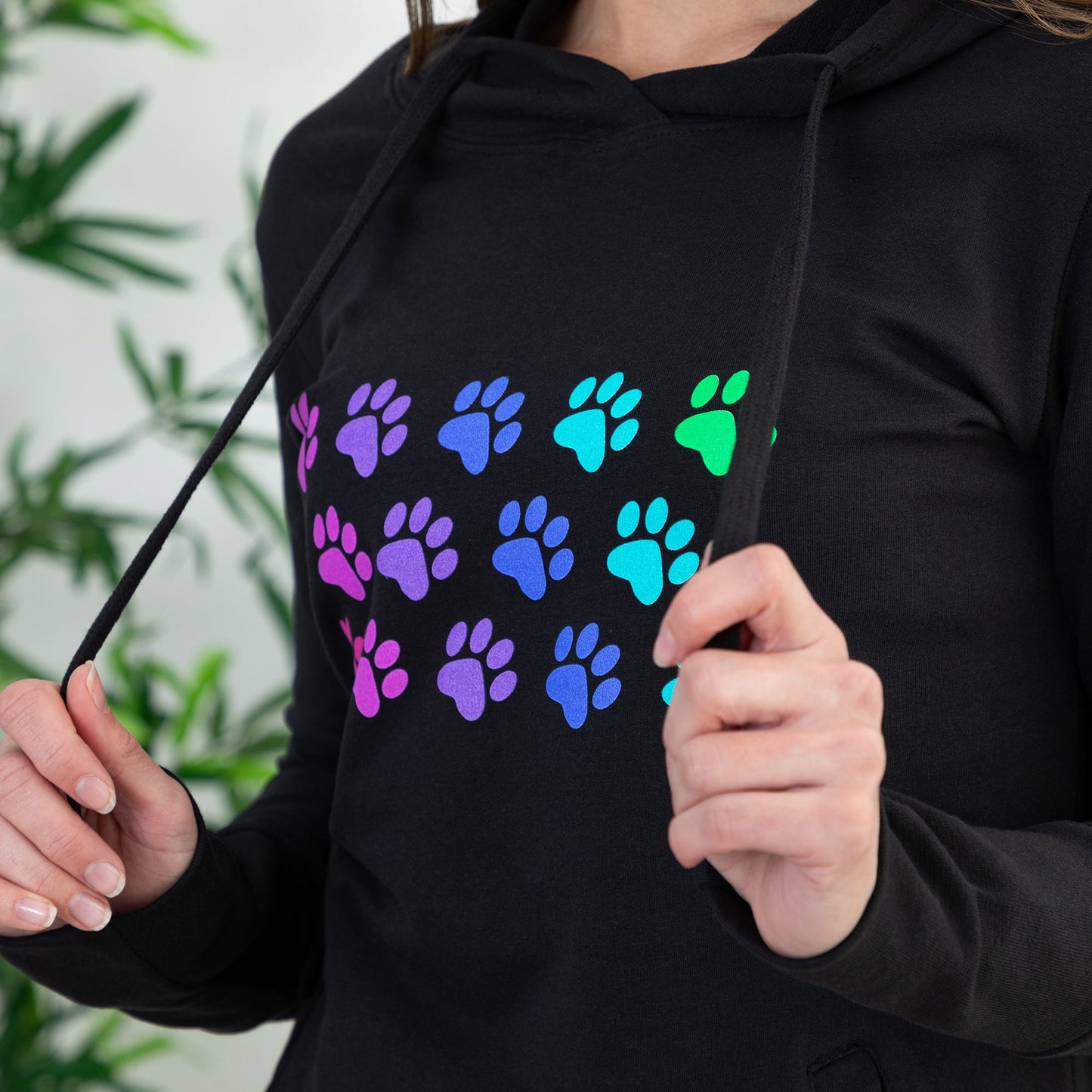 Rainbow Paws Long French Terry Hoodie