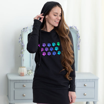 Rainbow Paws Long French Terry Hoodie