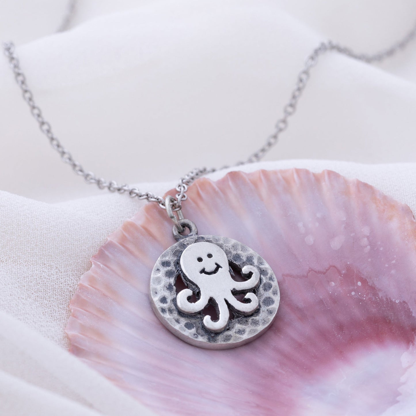 Under the Sea Pewter Necklace