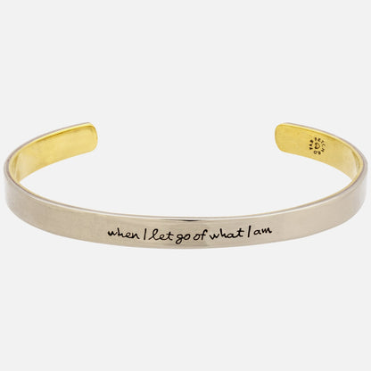 When I Let Go... Mixed Metals Cuff Bracelet