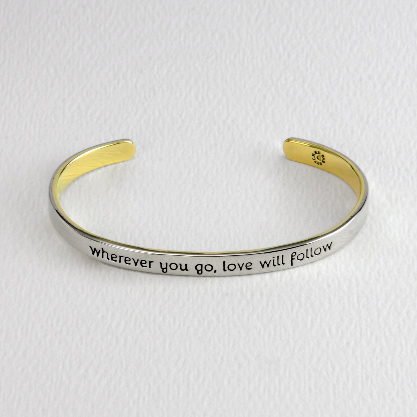 Wherever You Go Mixed Metals Cuff Bracelet