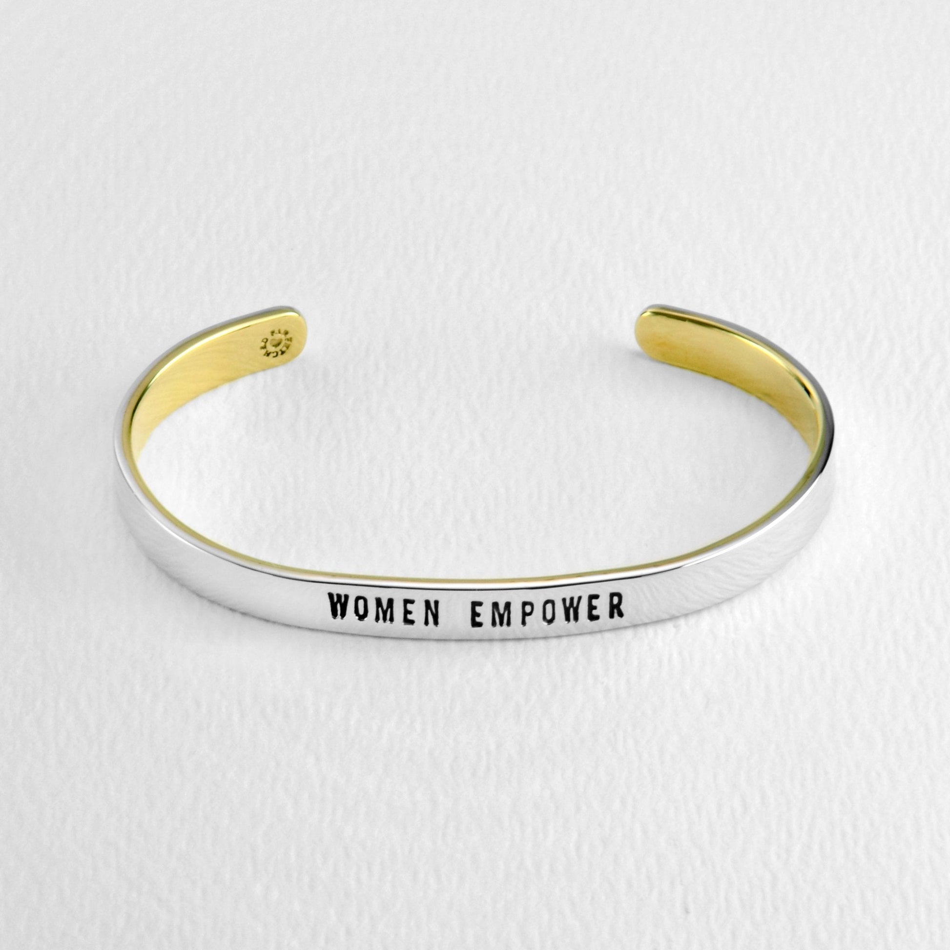 Woman Empower/Girls Compete 4.5mm Mixed Metals Cuff Bracelet