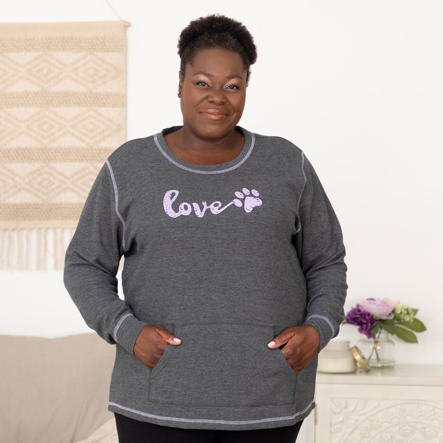 Love Paw Thermal Long Sleeve Top