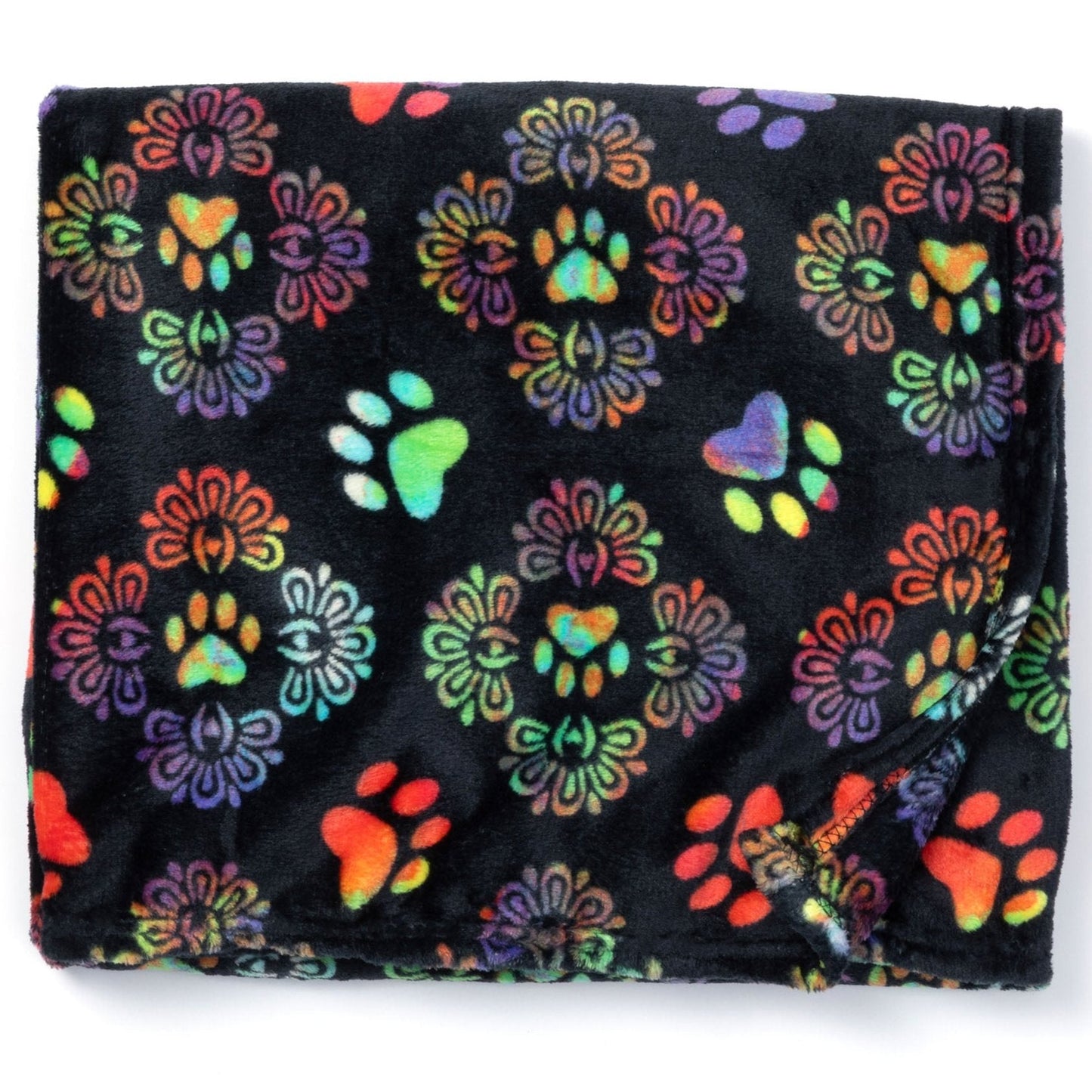 Super Cozy&trade; Fleece Paw Print Throw Blanket