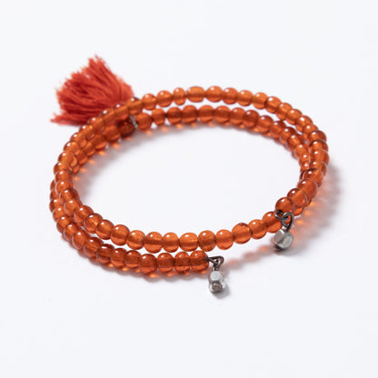 Taj Tassel Glass Bead Bracelet