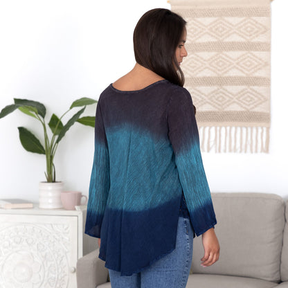 Earth & Sky Long Sleeve Tunic | Fair Trade