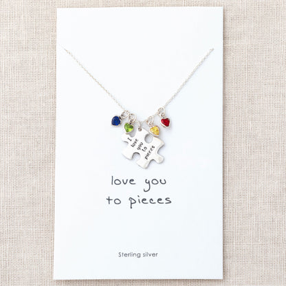 Love You To Pieces Sterling Necklace
